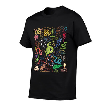 Types Of Snakes Educational Herpetologist Kids Boys Girls  Graphic-printed T-Shirt