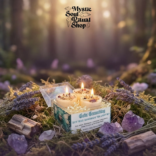 Gaia Goddess Tealight Candle Set