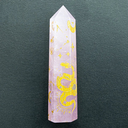 Snake, Sun, Moon, Star Crystal Tower Obelisks