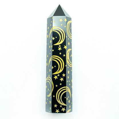 Snake, Sun, Moon, Star Crystal Tower Obelisks