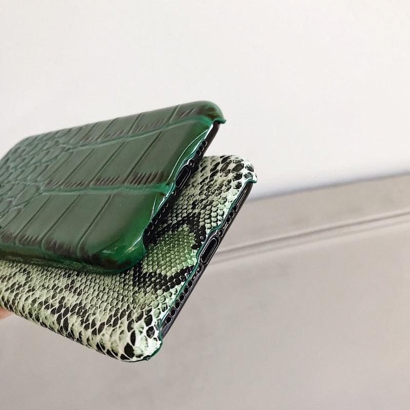 Multicolored Crocodile Texture Soft Silicone Phone Case For iphone 14 Mini 13 Pro Snake Skin Pu Leather Cover Mobile Phone Case Snake Skin Print Pattern Thin Leather Back Cover Protective Case For iPhone